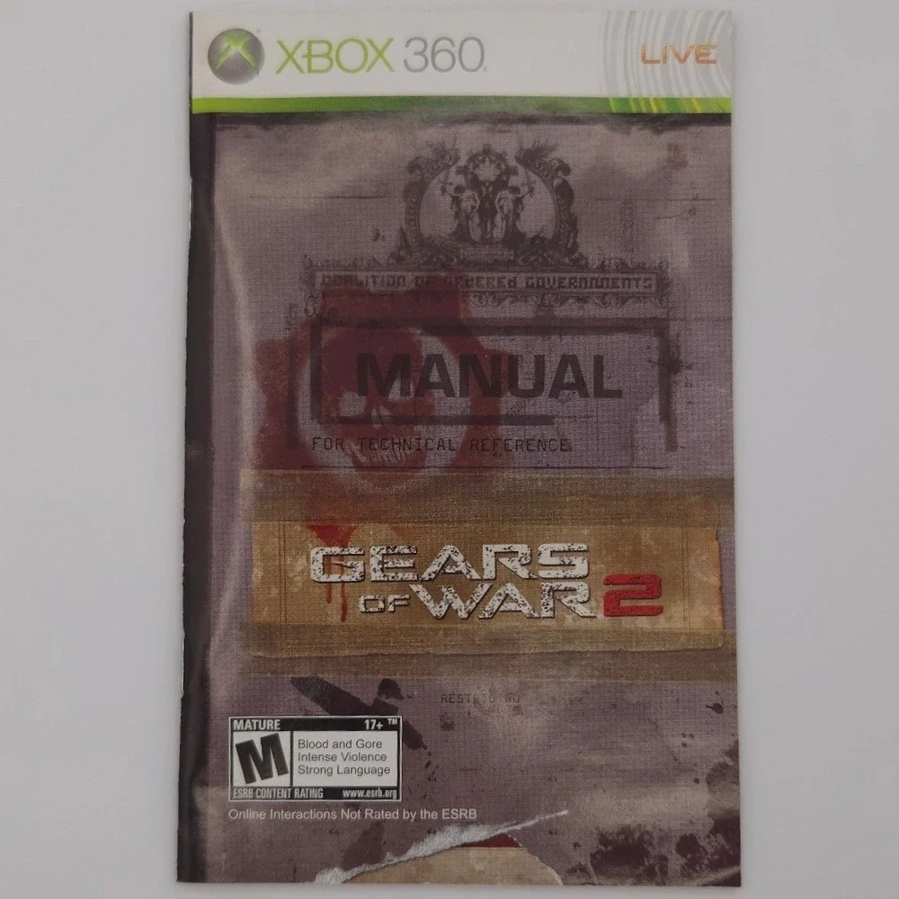 Gears of War 2 - Xbox 360 - Authentic CIB w/ Manual - Microsoft - Tested